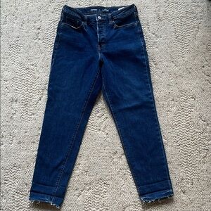 Old Navy Dark Blue Ankle Jeans